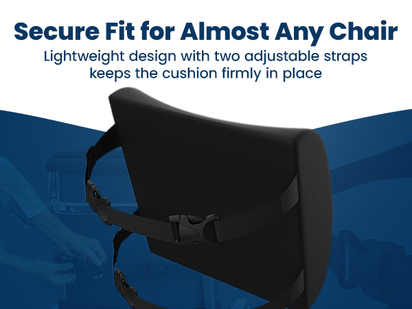 Lumbar Support Pillow Office Chair Memory Foam Back Cushion Car Seat Posture