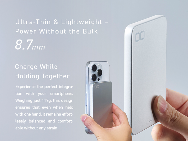 8.7mm & 117g. Ultra-Thin & Lightweight. Power without the bulk