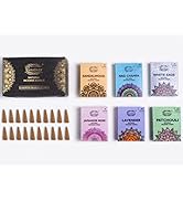 Raajsee Natural Incense Cones ,6 Pack Mixed Scents Gift Pack 15 pc Each ( 90 Total ), Insense Con...