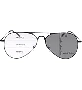 MIRYEA Photochromic Progressive Multifocus Reading Glasses Anti UV Sun Readers Blue Light Blockin...