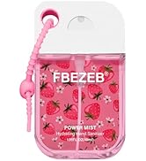FBEZEB Power Mist Hydrating Hand Sanitizer with Cute Keychain, Portable Power Mist Hydrating Spra...