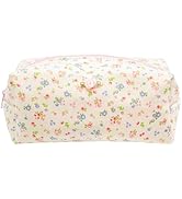PAZIMIIK Cozy Makeup Bag Small Aesthetic Travel Zipper Cosmetic Pouch for Women Make Up Beauty Ac...