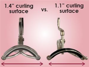 Wide curling surface