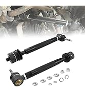 RULLINE Heavy Duty Adjustable Tie Rod Ends Kit Compatible with 1999-2007 Chevy GMC Silverado Sier...