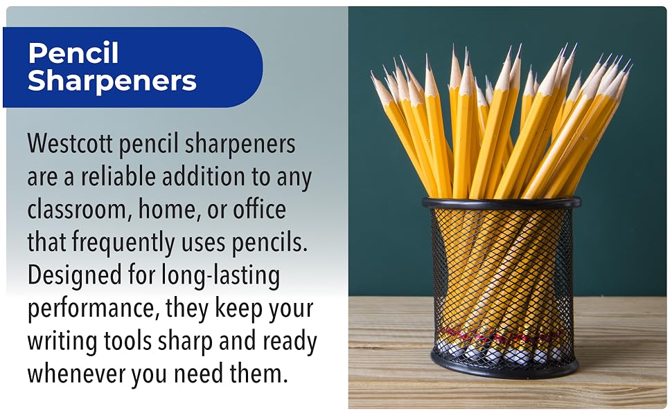 durable pencil sharpeners for home, school, classroom