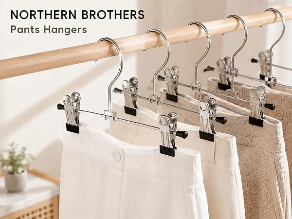 Norther brothers pants hanger with clips