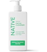 Native Gentle Facial Cleanser for sensitive skin, Fragrance Free, Sulfate Free, with Vitamin B3 a...