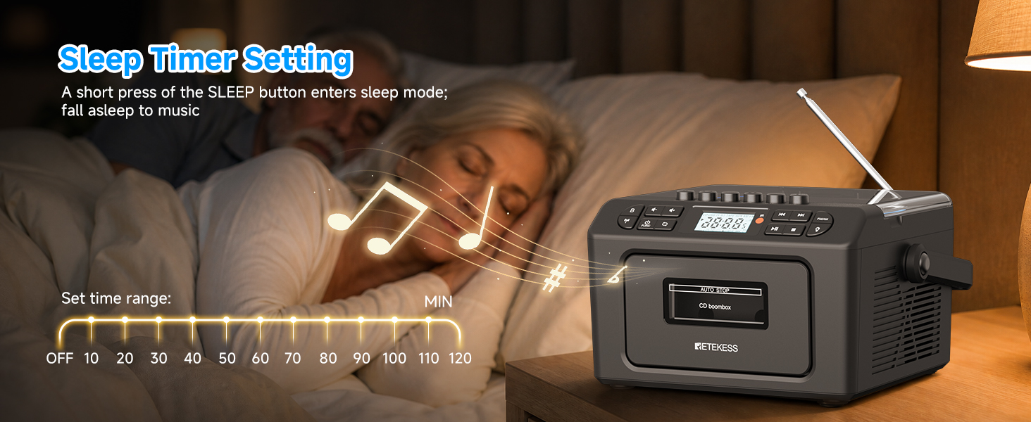 cd cassette player am/fm radio