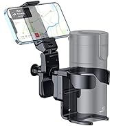 WixGear Stroller Cup Holder with Phone Stand Holder, Bike Cup Holder, 2-in-1 Universal Cup Phone ...