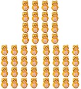 Toyvian 48 Pcs Tumbler Little Tiger Garden Statue Mini Wobble Toy Bonsai Decor New Year Lucky Mas...