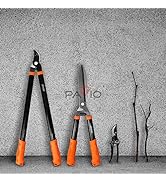 Patio Paradise iGarden 3 Piece Tree and Shrub Lopper-Shears-Purner Set, Garden Tool Set Tree Trim...
