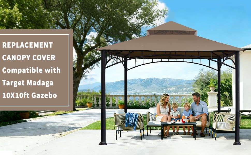 Replacement Cover Compatible with Target Madaga Gazebo