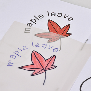 Clear sticky notes has tracing paper feature that can help you to draw and describe any image