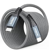 JasRoum 20ft USB C to USB C Cable Long, USB C 3.2 Gen 2 10Gbps High Speed Data Transfer & 240W Ch...