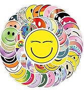Smiling Stickers, 60PCS Cute Water Bottle Stickers for Kids, Kids Classroom Self Adhesive Positiv...