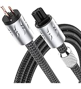 Viborg MBU1501 Audiophile Power Cable, 5ft/1.5m Hi-End US Style AC HiFi Power Cord, 16pcs Multipl...