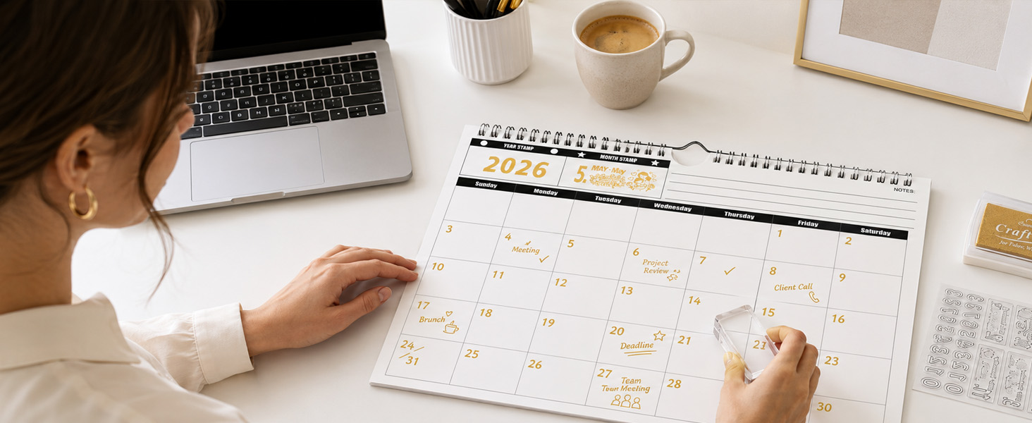 office wall calendar 2026 calendar 2026-2027 planner book planner 2026-2027