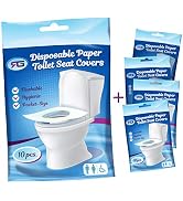 Rockland Guard Toilet Seat Cover - Flushable & Disposable Toilet Seat Cover for Bathroom - Road T...