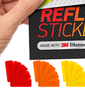 reflective stickers 3m tape mailbox reflectors for helmet vinyl hard hat sticker car decal strips