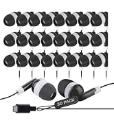 50 Pack - Bulk USB-C Earbuds Wired for iPhone 16/15 Pro Max, Type C Headphones for iPad Pro, Gala...