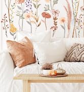 DECOWALL SG2-2421 Watercolor Boho Flowers Wall Decal Stickers Décor Home Wildflower Floral Dandel...