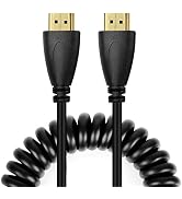 UCEC 4k Full HDMI to Full HDMI Coiled Cable for Atomos for Ninja Star Recorder(11.8-17.7")