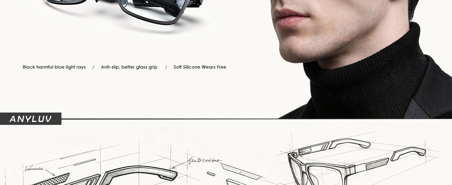 blue light glasses men
