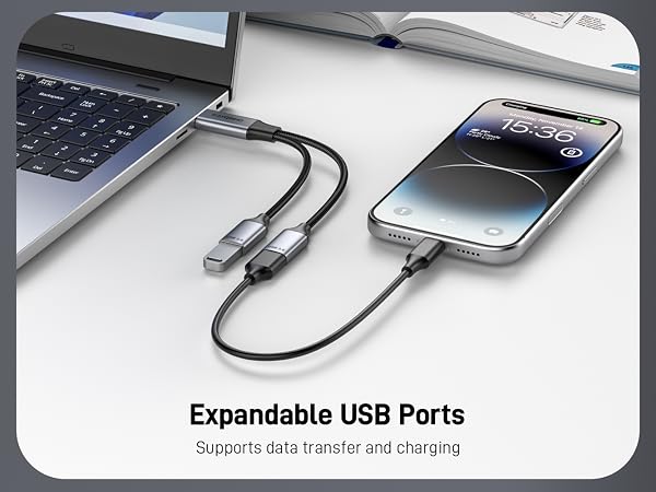 USB 3.0 Splitter 1 in 2 Out Cable