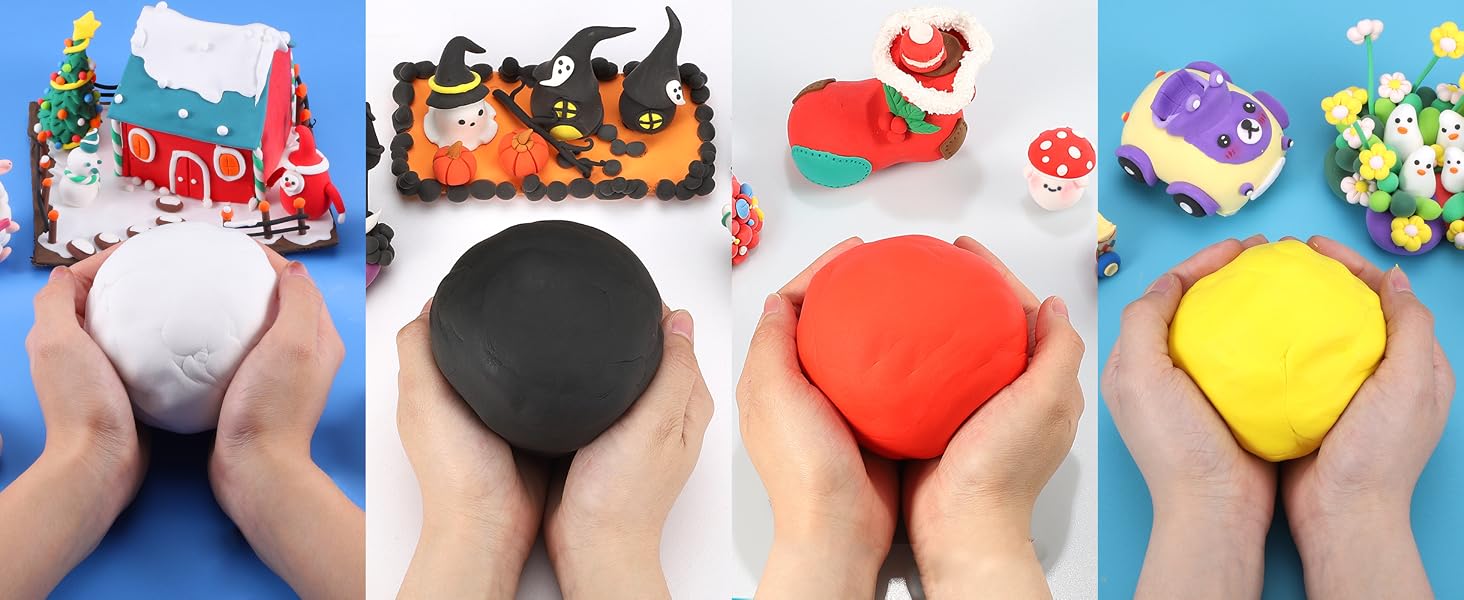 ifergoo modeling clay, air dry clay, cosplay clay, soft clay