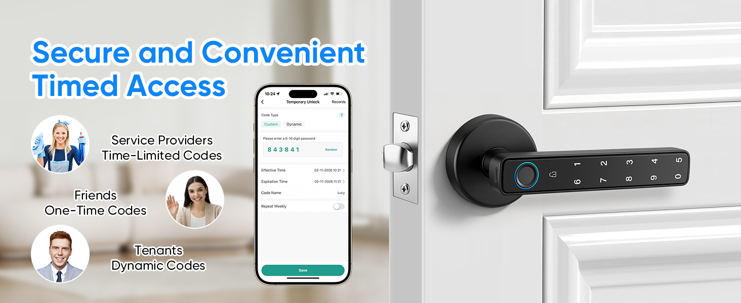Smart Door Lock with Knob