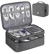 ORIENT FAMULAY Travel Electronics Organizer, Waterproof Cable Organizer Bag for Electronic Access...