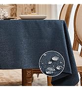 BALCONY & FALCON Rectangle Tablecloth Washable Wrinkle Resistant and Water Proof Table Cloth Deco...