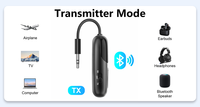 bluetooth transmitter for airplane