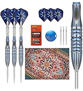 Target Darts Phil Taylor Steel Tip Gx2 Dart Set, 22G/24G/26G | 95% Tungsten Darts, Pro Ultra No.6...