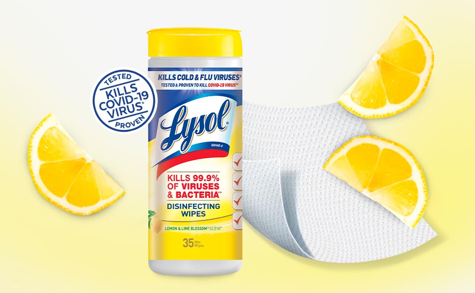 Lysol Disinfecting Wipes - Lemon 35ct