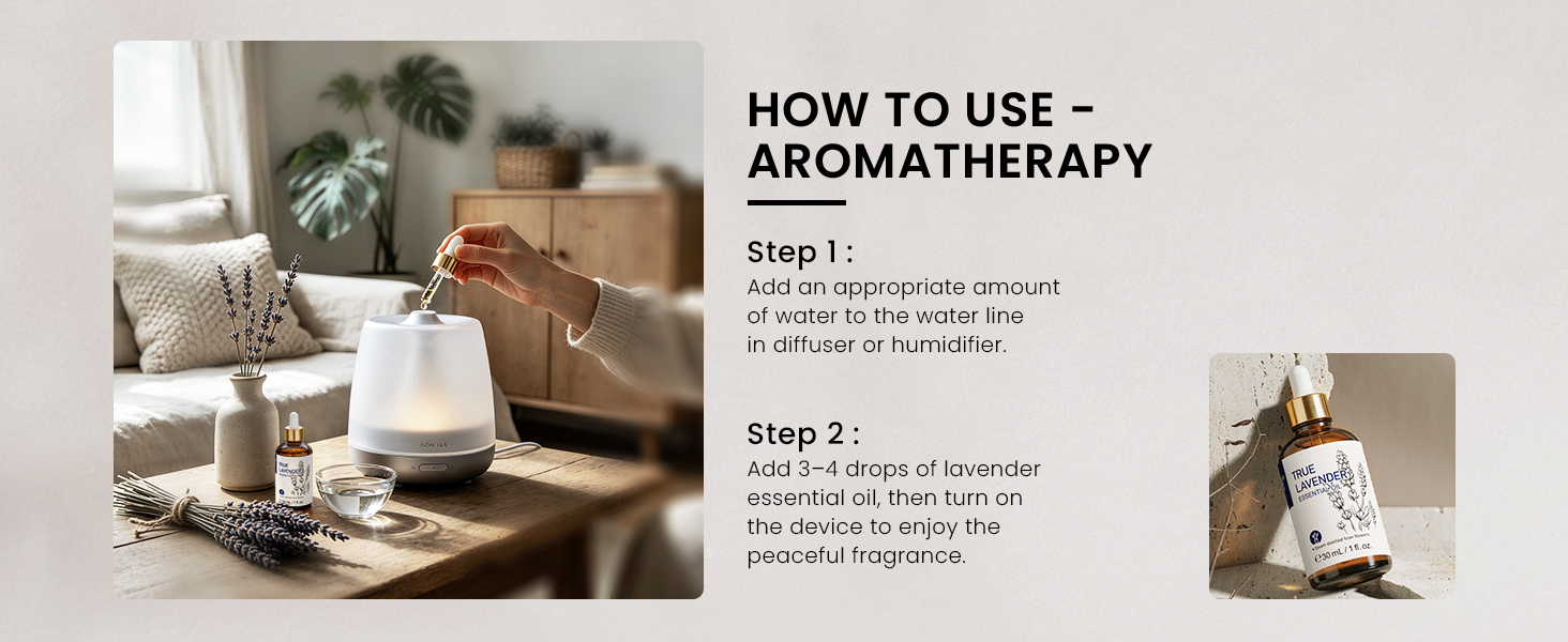 HIQILI Lavender Essential Oil for Skin Hair DIY Massage Relaxing Care