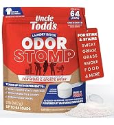 Uncle Todd’s Bio Enzyme Laundry Booster - 2 lb (64 Loads) Odor Stomp Laundry Sanitizer Additive -...