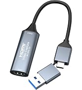 AMZHRLY 4K HDMI to USB 3.0 Type C Video Capture Card 1080P 60FPS Cam Link Capture Adapter Screen ...