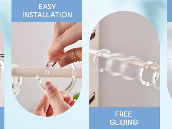 shower curtain hooks