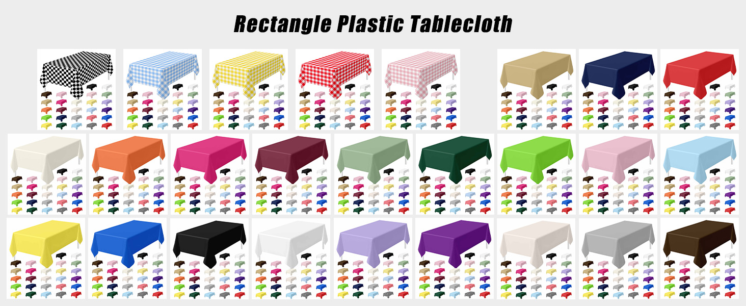 rectangle gingham tablecloth disposable tablecloth plastic tablecloth waterproof table cloths party