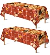 OHOME Fall Decorations for Home - Plastic Disposable Fall Tablecloth | Autumn Thanksgiving Friend...