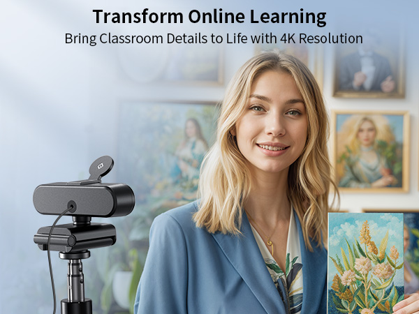 EMEET NOVA 4K Webcam for Online Learning