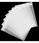Aubeco 240pcs 5x7 inch Self Sealing Cellophane Bags, Clear Plastic Resealable Treat bags for Cook...