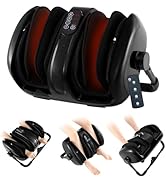 ARLIME Foot & Calf Massager with Heat, Deep Kneading Shiatsu Massager Machine with Compression, M...