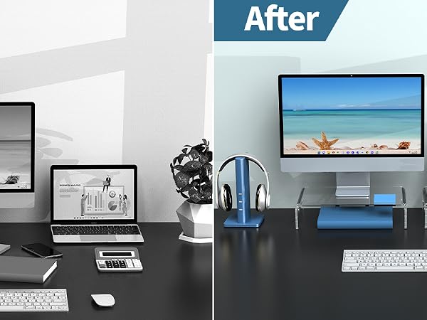 acrylic monitor stand