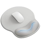 Mouse Pad with Wrist Rest, Ergonomic Mouse Pads for Desk, Office Non-Slip Mousepad with Gel Wrist...