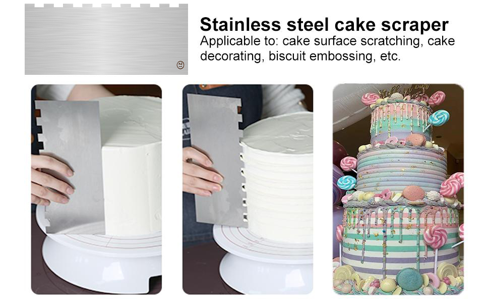 Metal Comb Scraper cake combs for icing cake smoothing tools cake name stencils