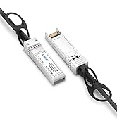 QINIYEK 10G SFP+ DAC Twinax Cable 0.5M (1.6ft), Direct Attach Copper(DAC) Passive Cable, Compatib...