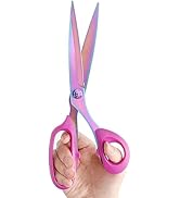 Sharp Sewing Scissors, Professional Heavy Duty Titanium Coating Forged Stainless Steel Multi-Purp...