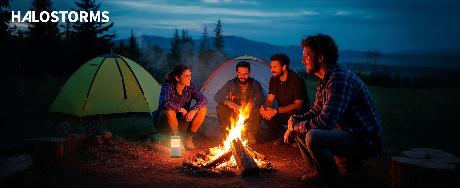 HALOSTORMS LED Camping Lantern Rechargeable